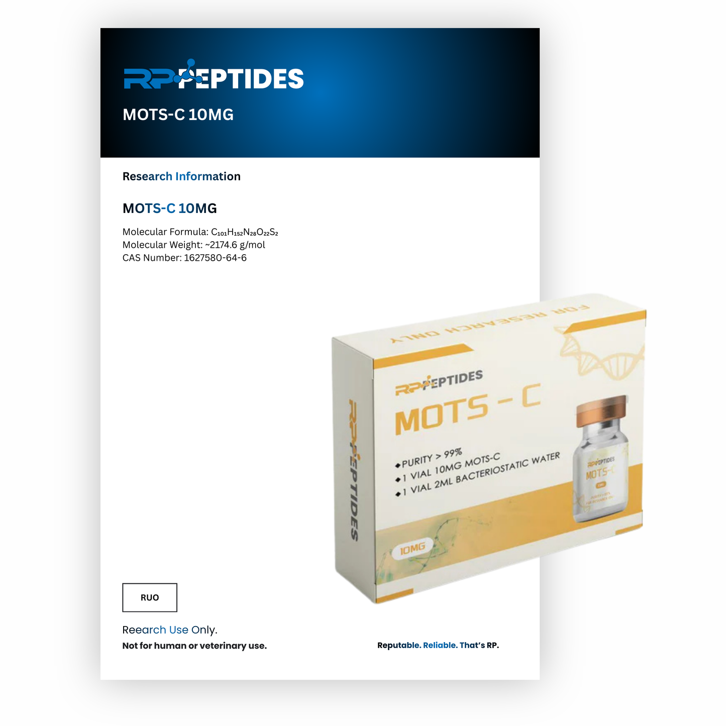 MOTS-C 10MG : Research Only