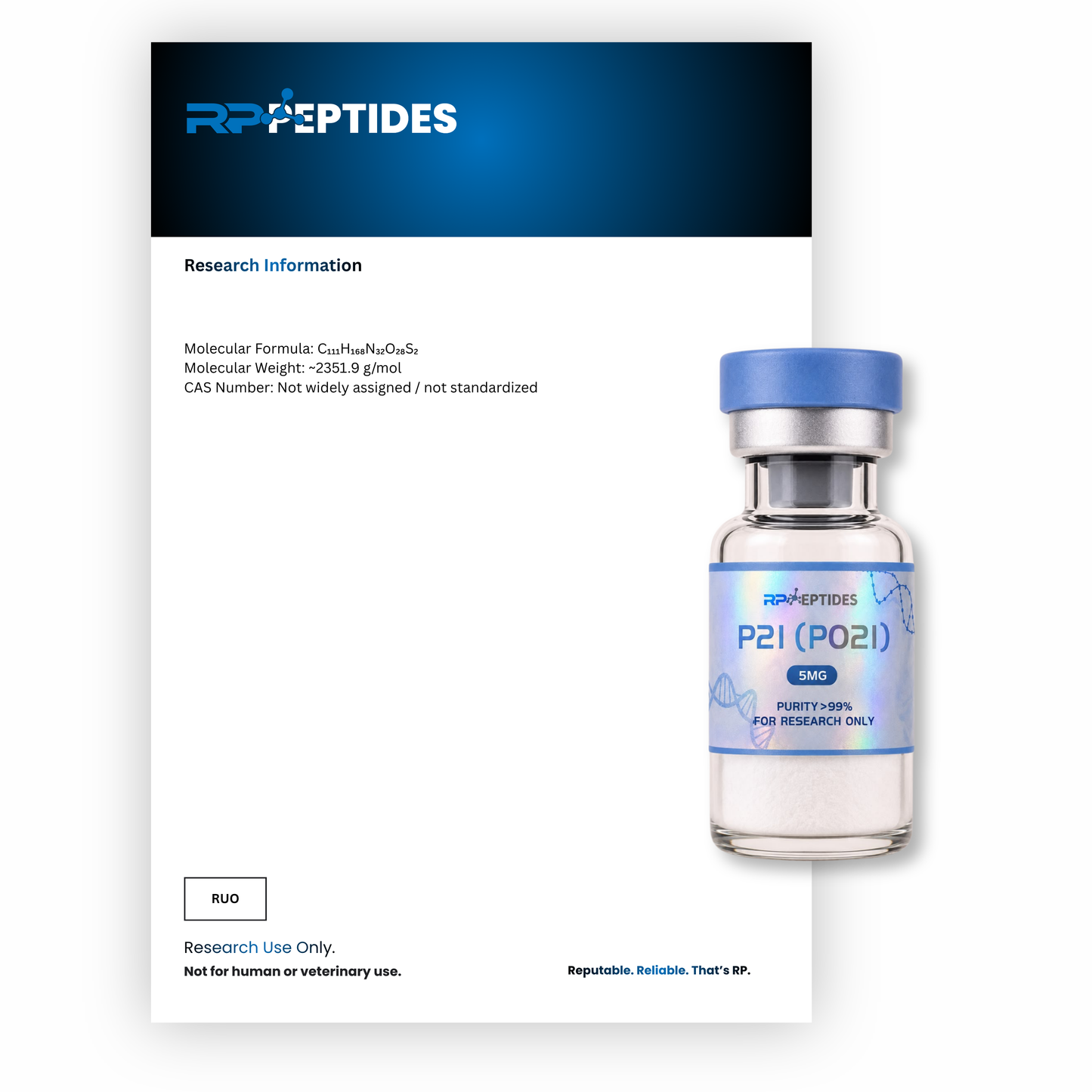 P21 (P021) 5mg : Research Only