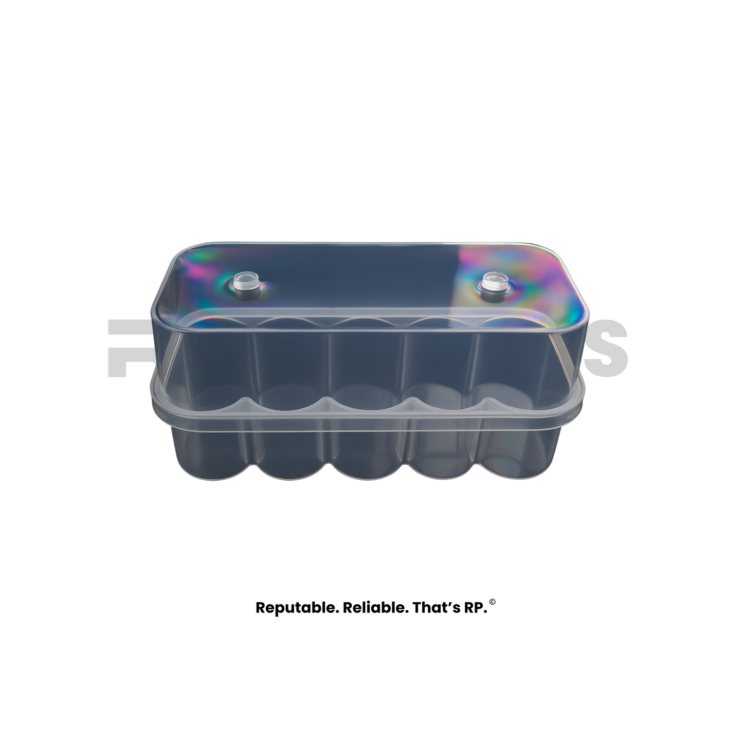 Transparent 10 x 10ml vial storage box : Research Only
