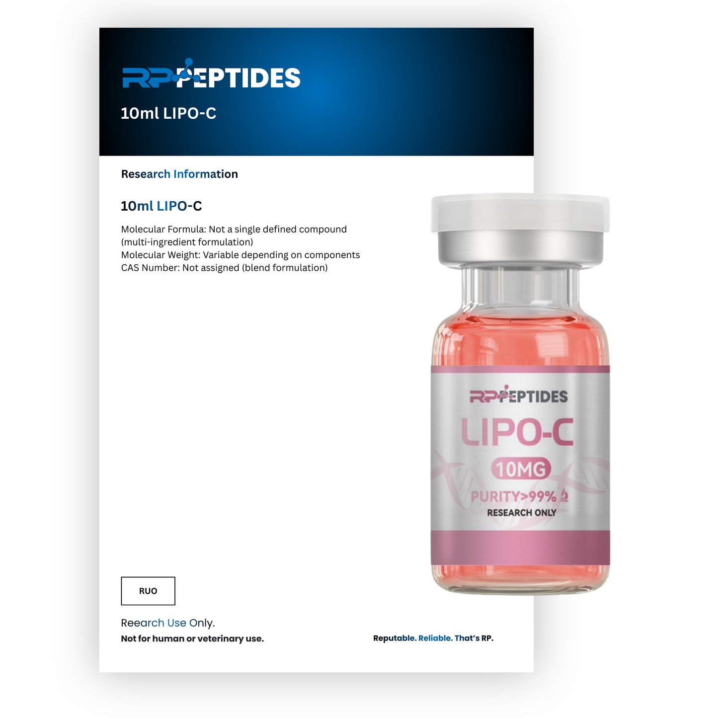 10ml LIPO-C : Research Only