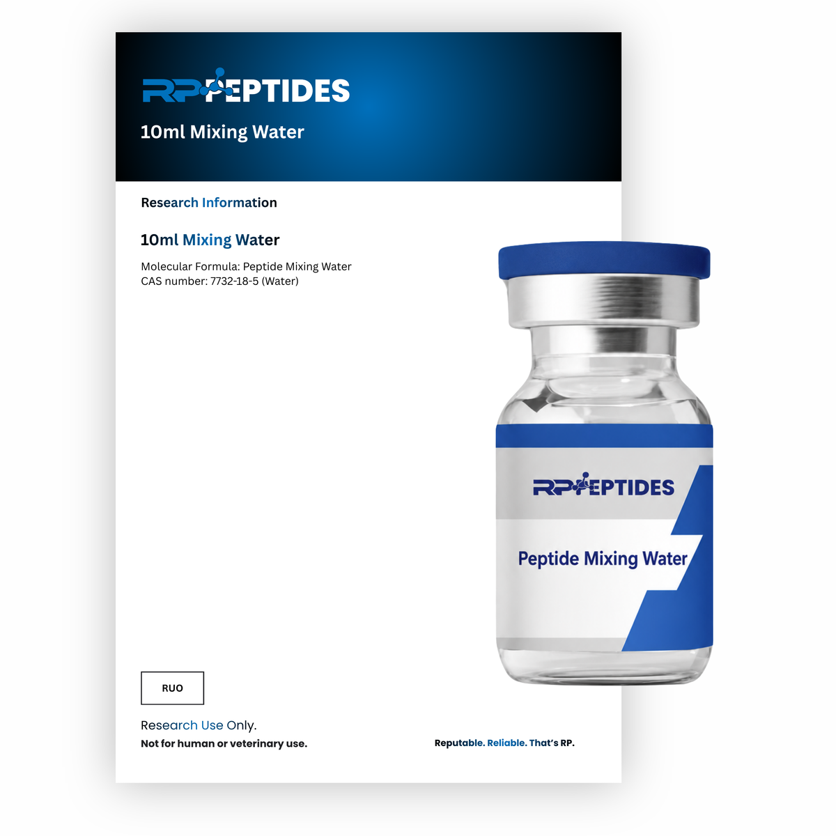 10ml Peptide Mixing Water