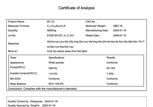 B7-33 2MG : Research Only