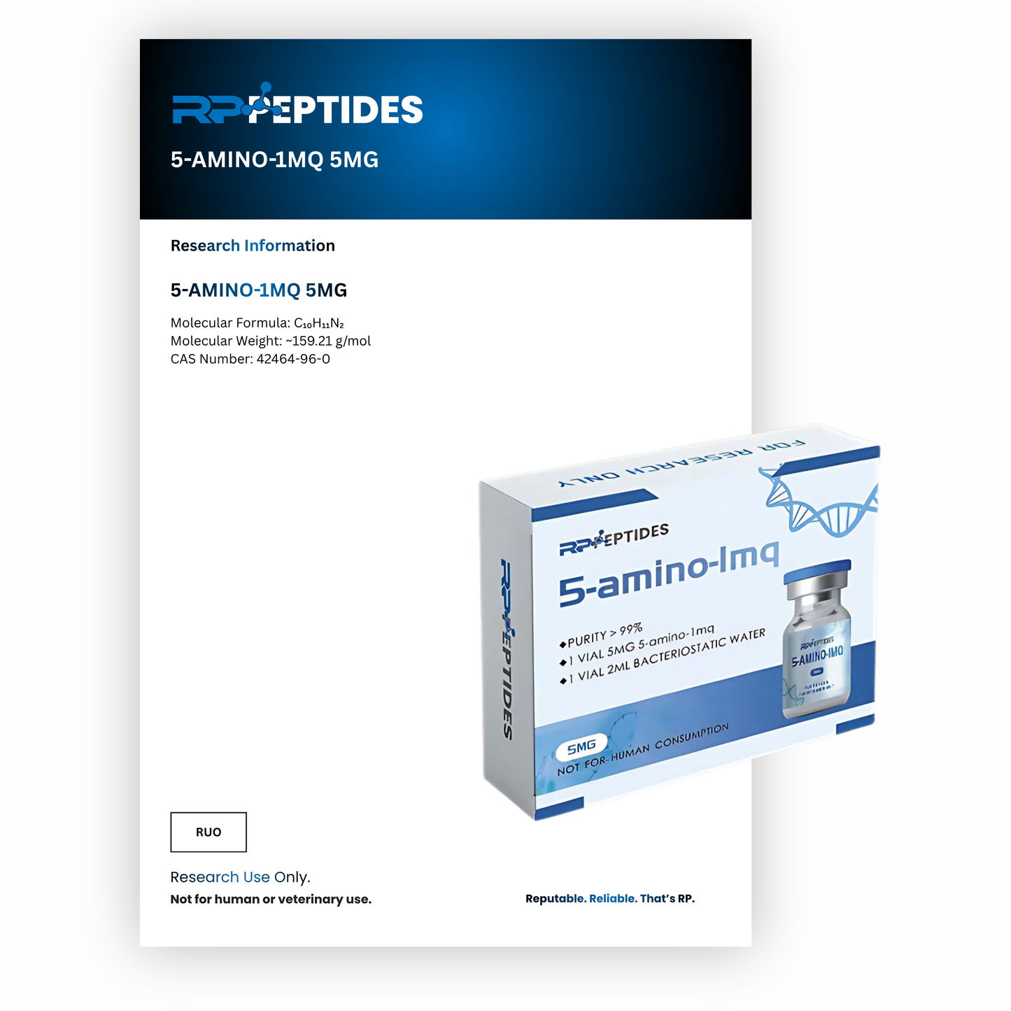 5-AMINO-1MQ 5MG : Research Only