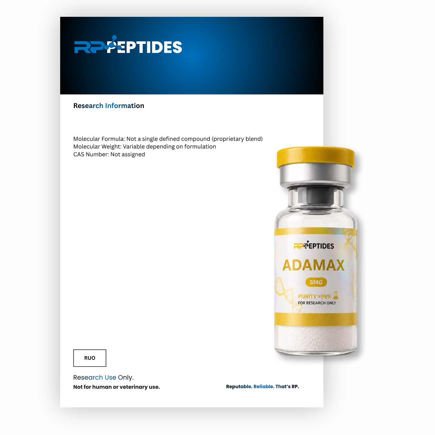 ADA MAX 5mg : Research Only