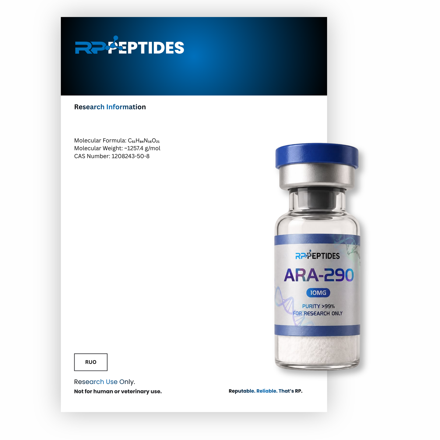 ARA 290 10MG : Research Only
