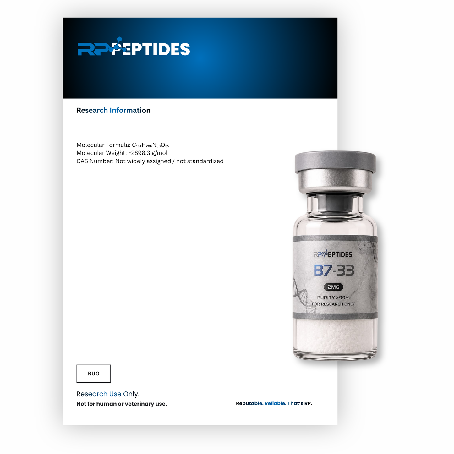 B7-33 2MG : Research Only