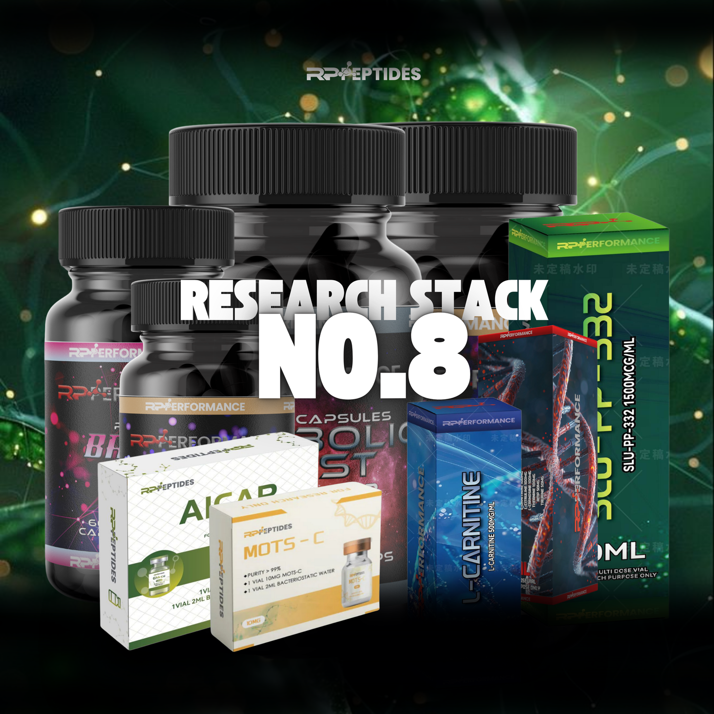 Research Stack 8 – Non-Human Consumable For Laboratory Research Use Only