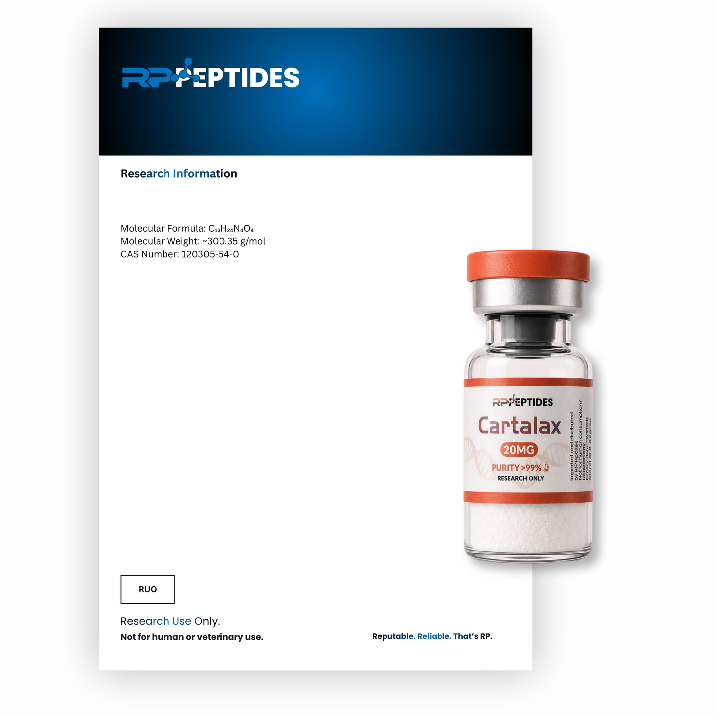 Cartalax 20mg : Research Only