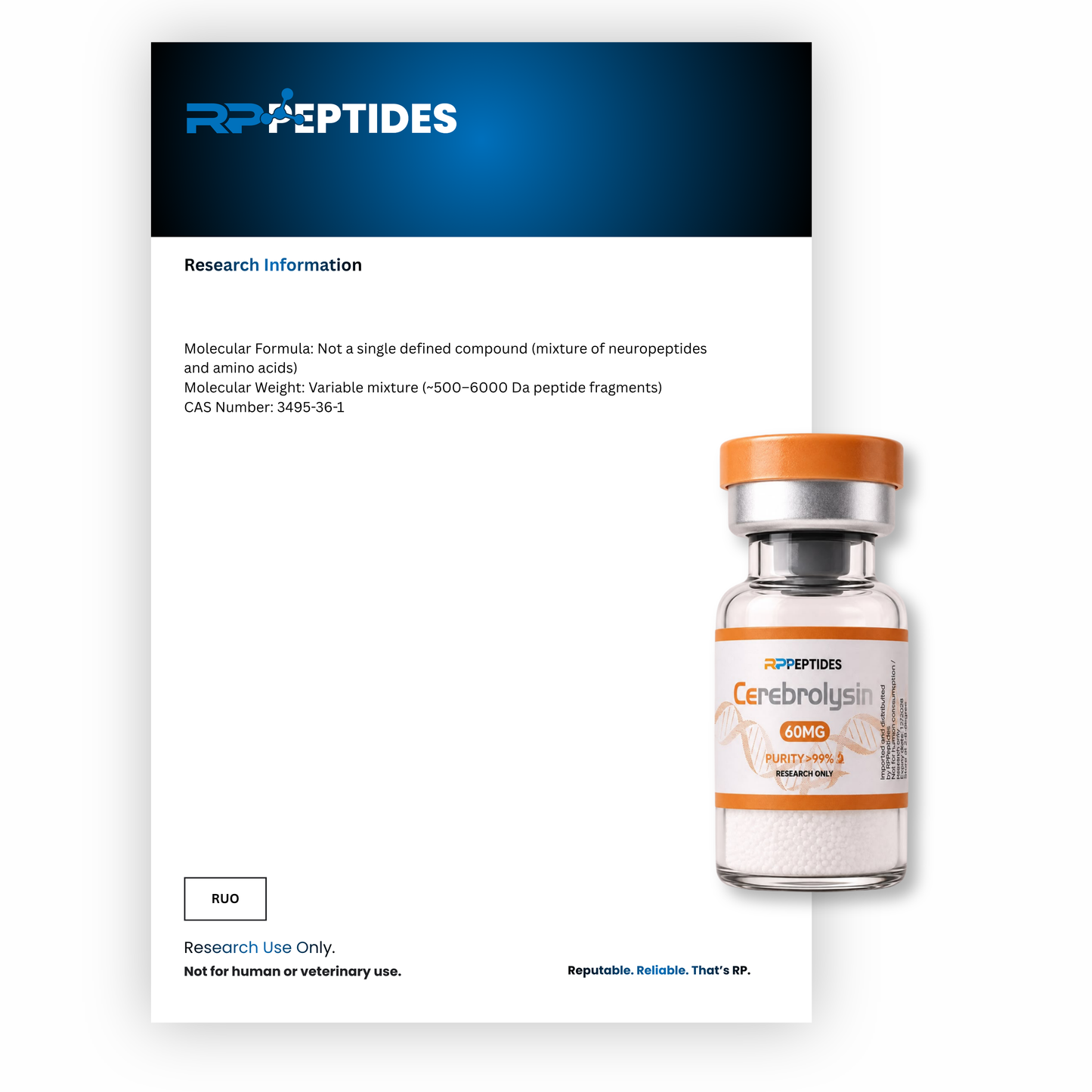 Cerebrolysin 60mg : Research Only