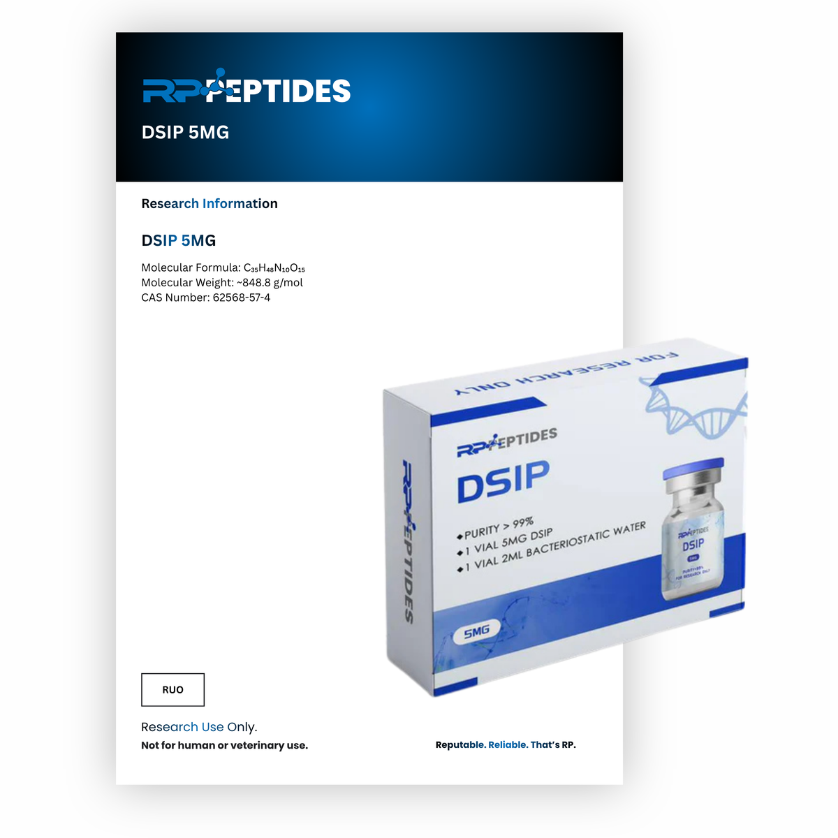 ⁠⁠DSIP 5MG : Research Only
