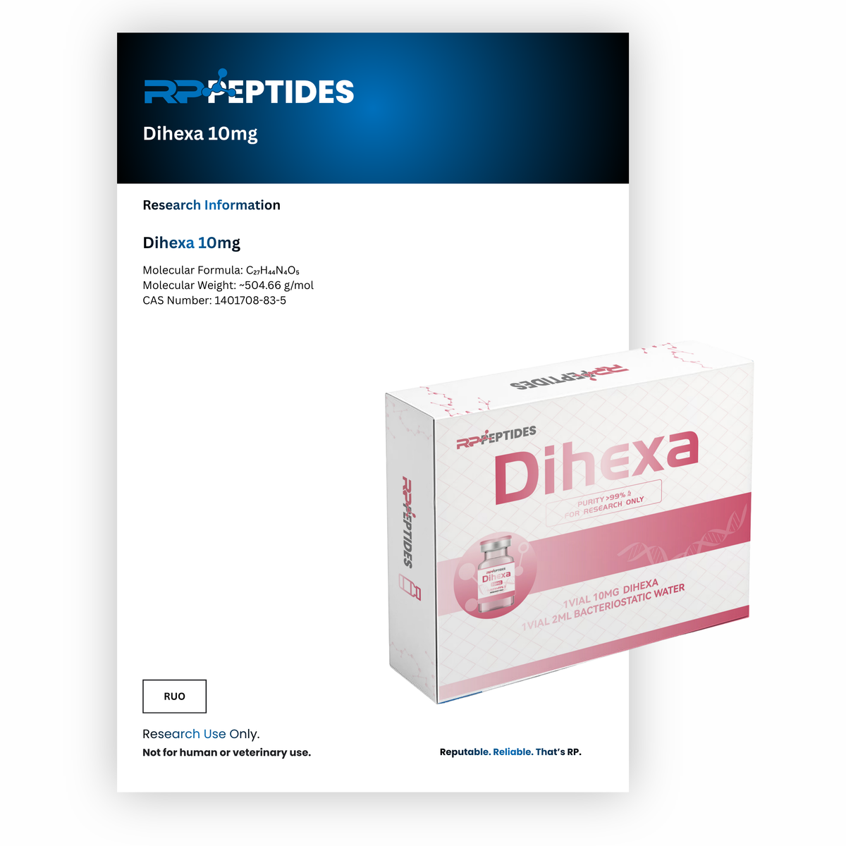 Dihexa 10mg : Research Only