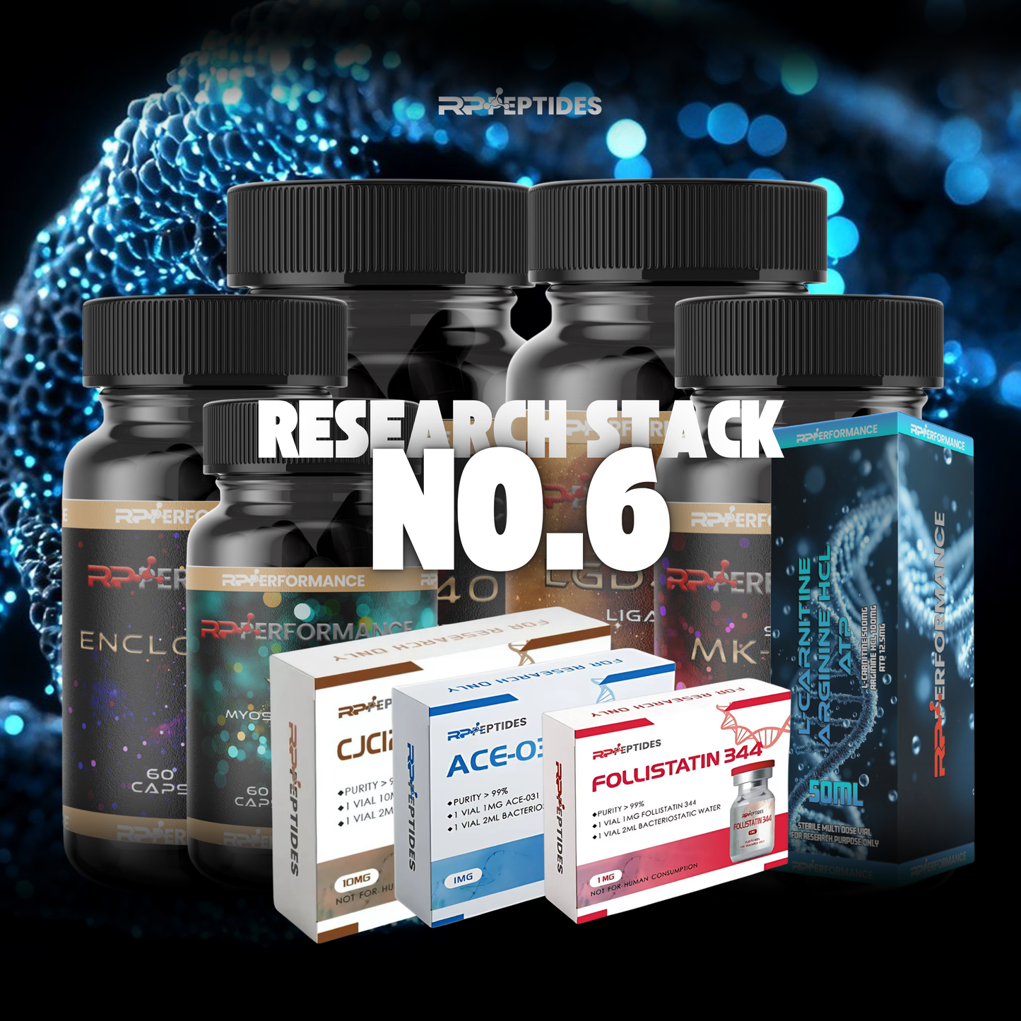 Research Stack 6 – Non-Human Consumable For Laboratory Research Use Only