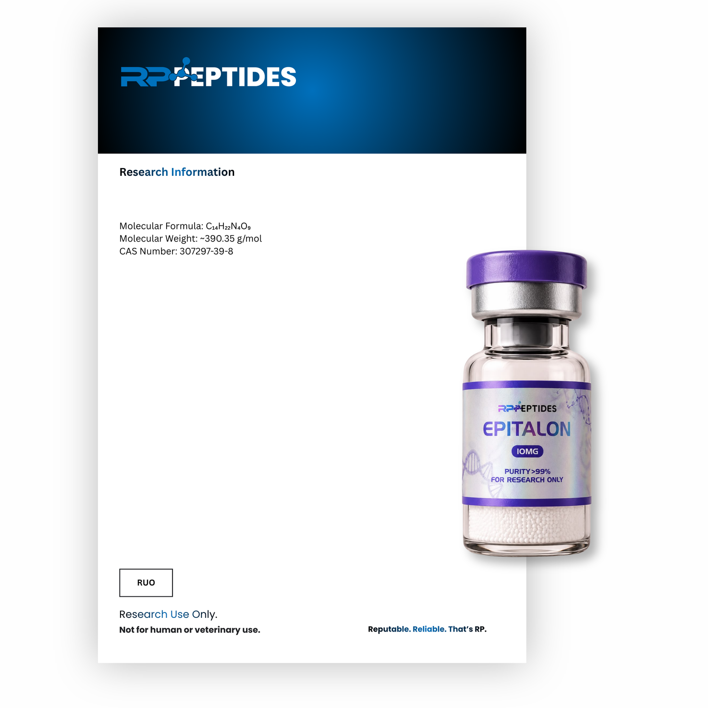 Epitalon 10MG : Research Only