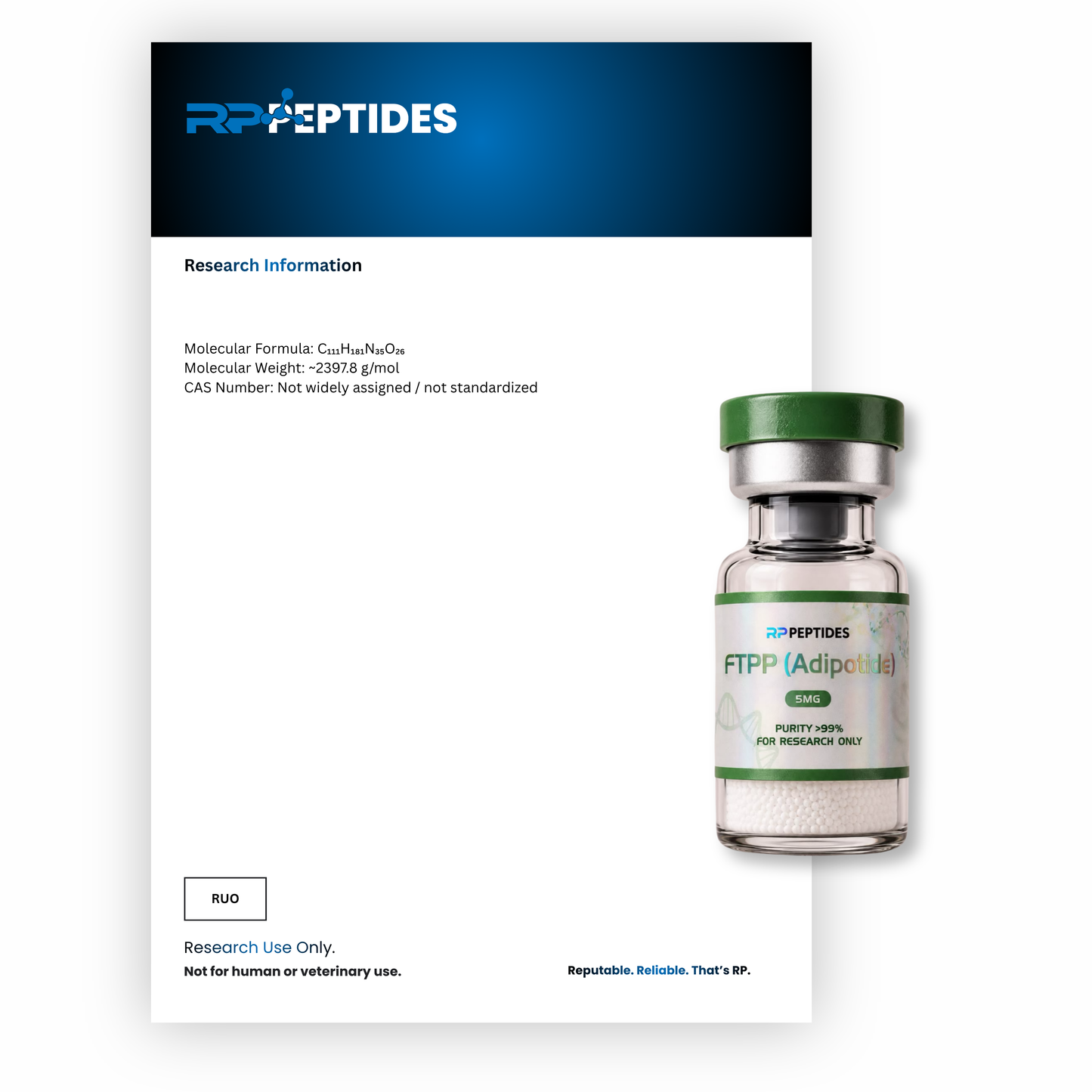 FTPP ADIPOTIDE 5mg : Research Only