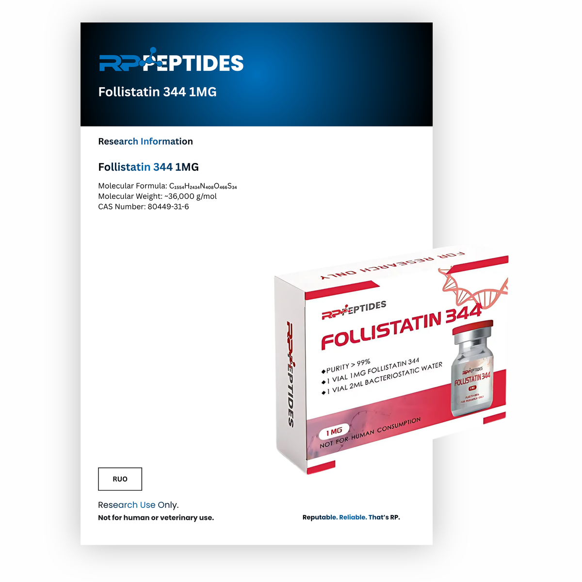 Follistatin 344 1MG : Research Only