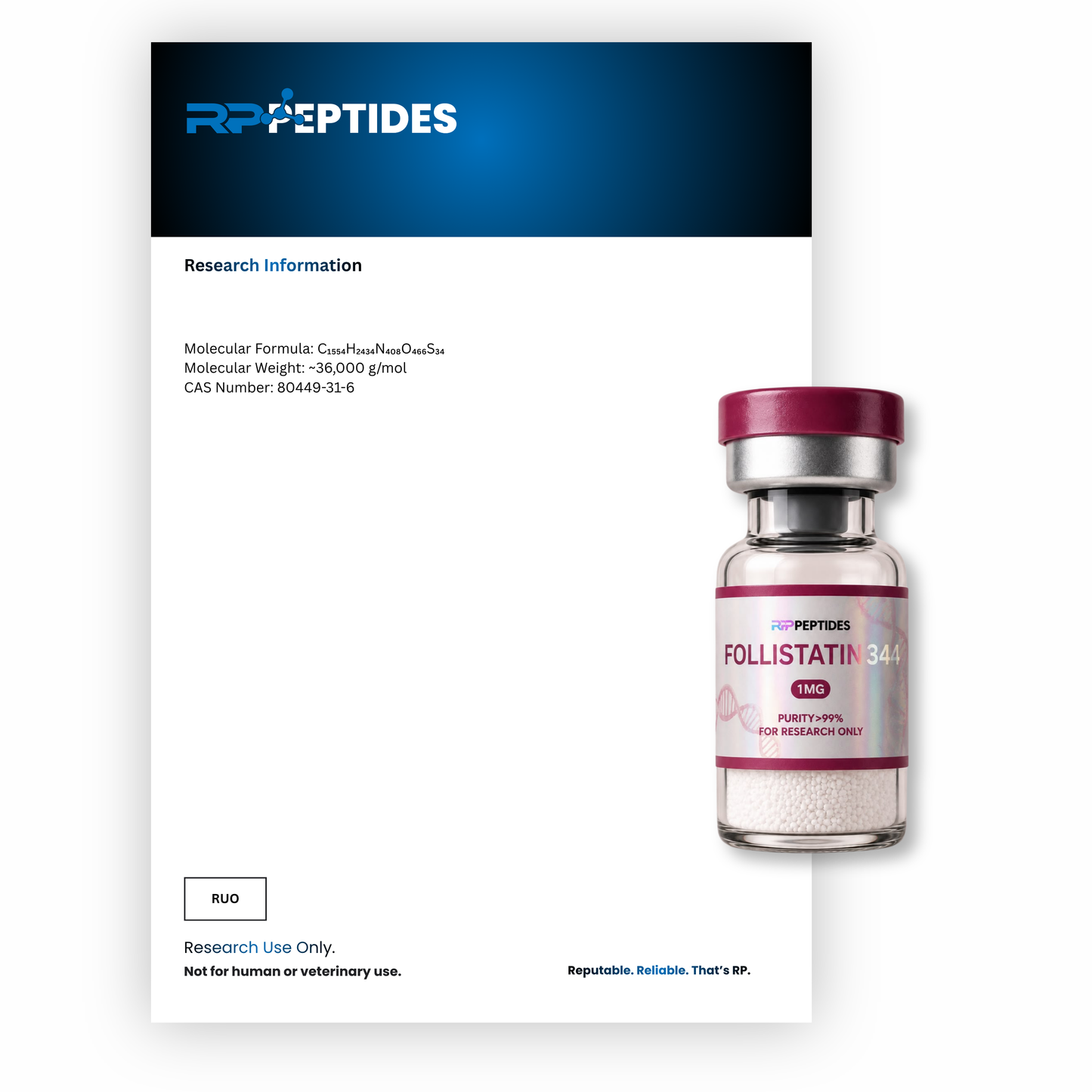 Follistatin 344 1MG : Research Only