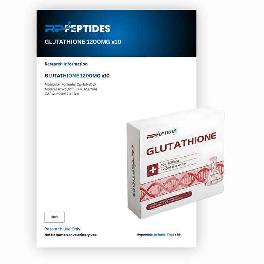 GLUTATHIONE 1200MG x10 : Research Only