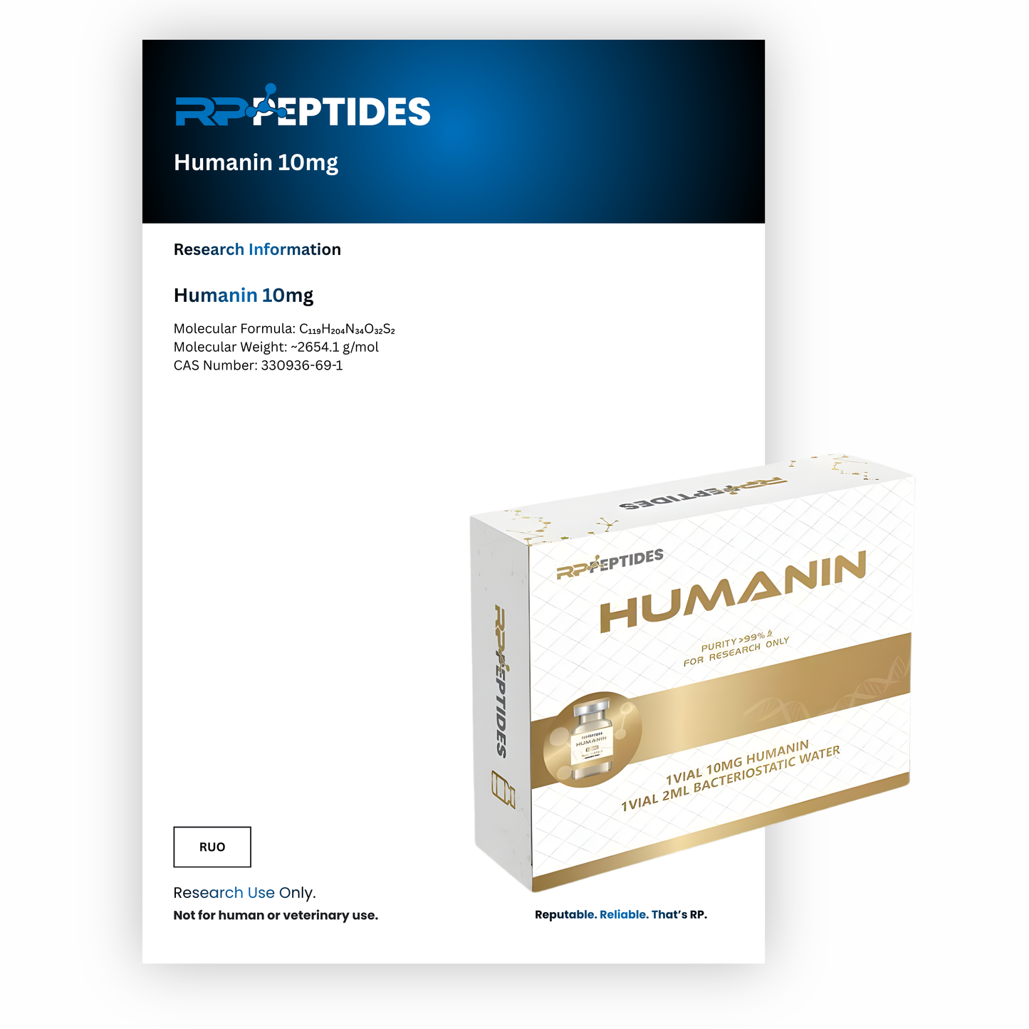 Humanin 10mg : Research Only