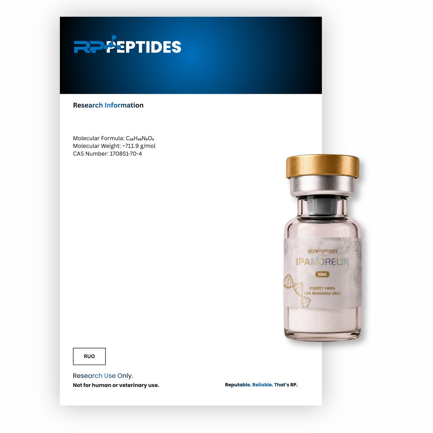 IPAMORELIN 5MG : Research Only