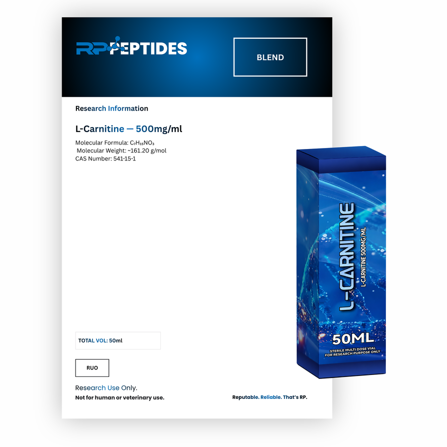 L-Carnitine 500mg x 50ml : Research Only