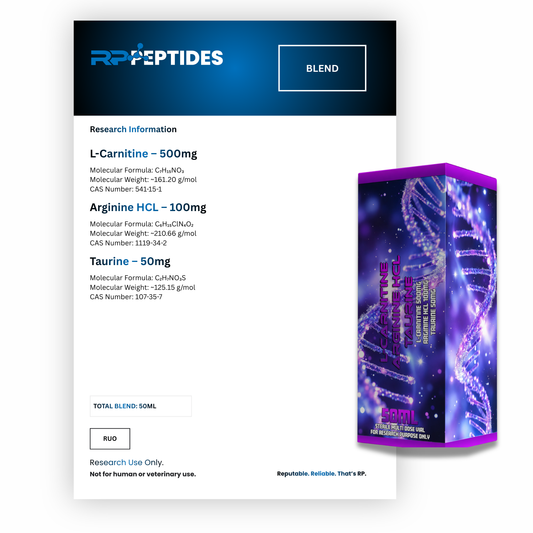L-Carnitine Arginine Taurine per ml 50ml: Research only