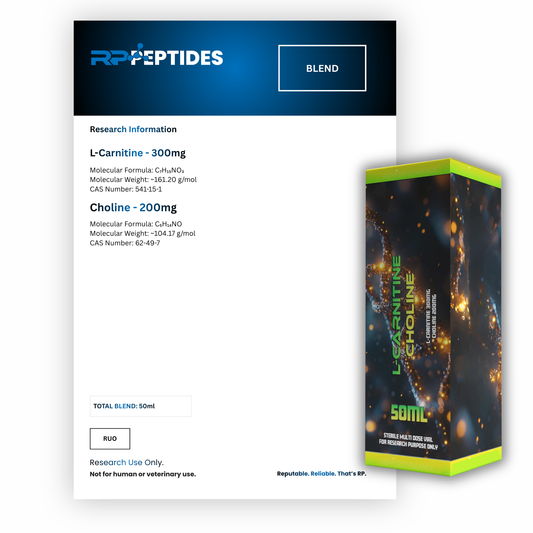 L-Carnitine Choline 500mg per ml - 50ml :  Research Only