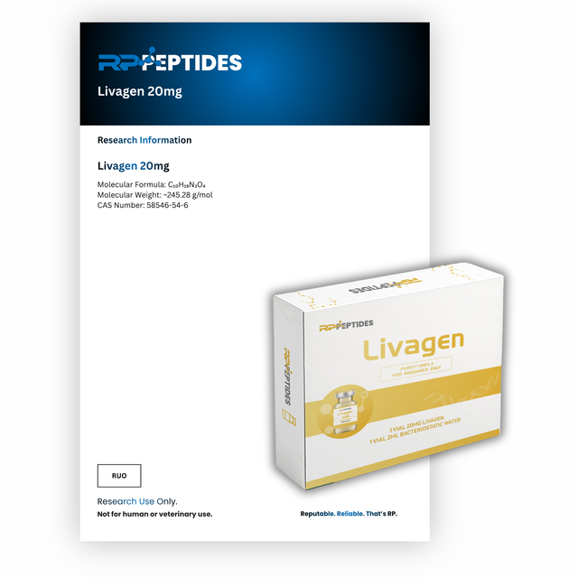 Livagen 20mg: research only
