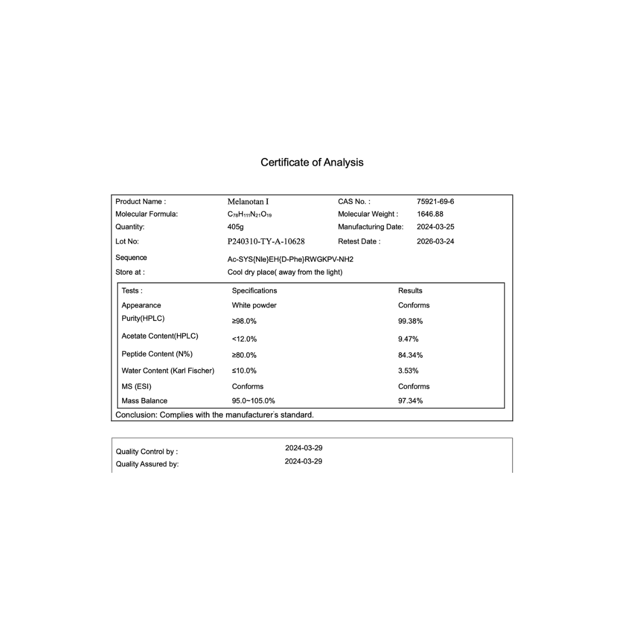 MT1 10MG : Research Only