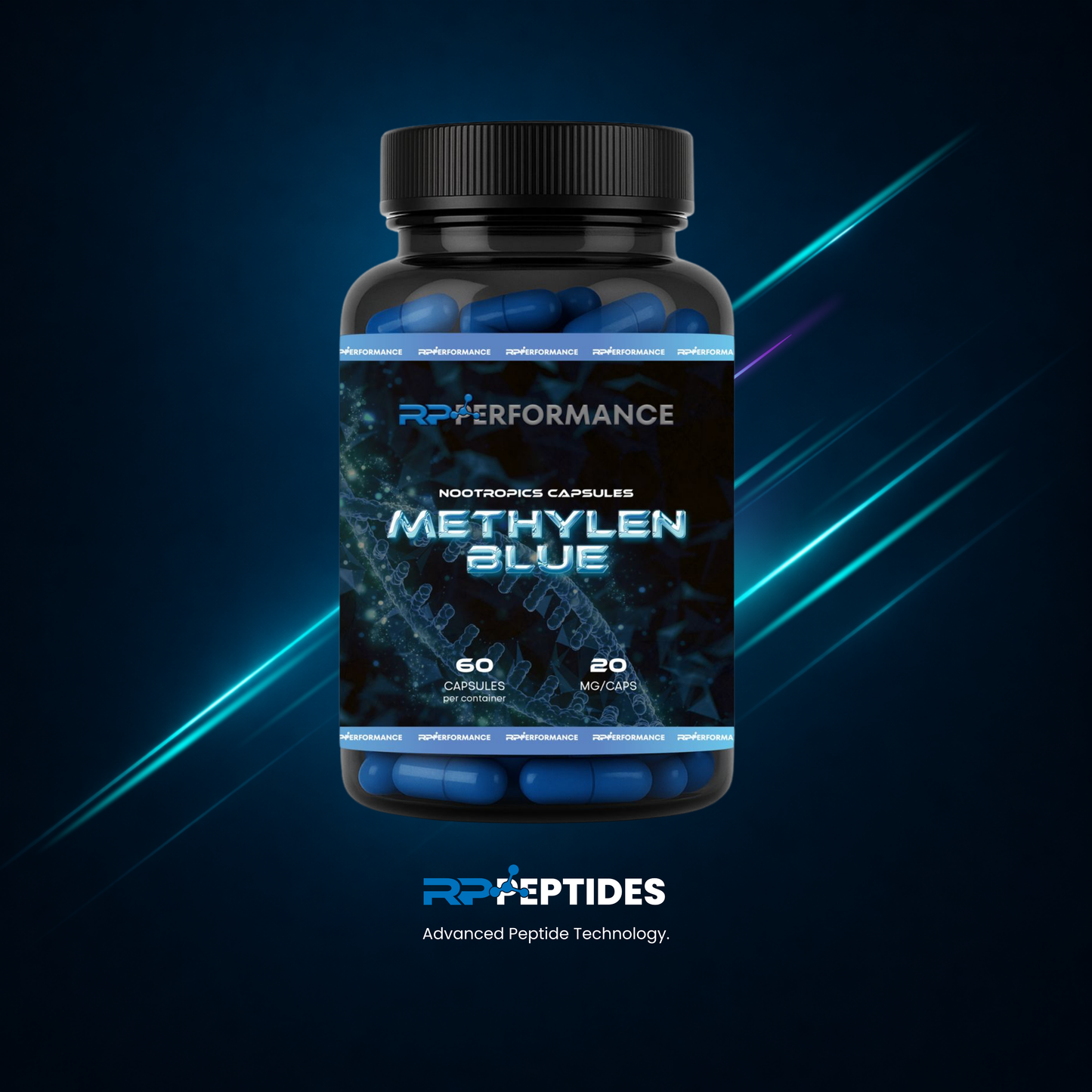 Methylene Blue 20mg x 60caps :  Research Only