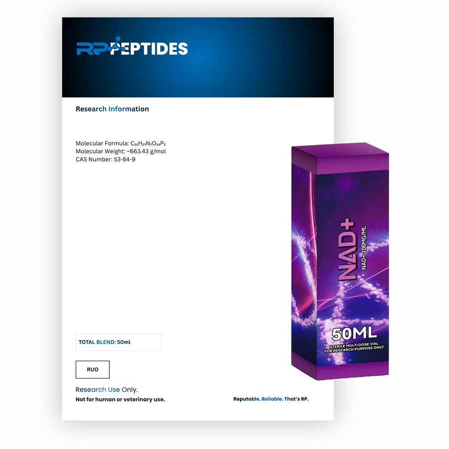 NAD+ 100mg per ml - 50ml :  Research Only