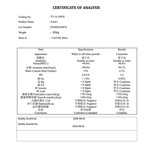 NAD+ 100mg per ml - 50ml :  Research Only