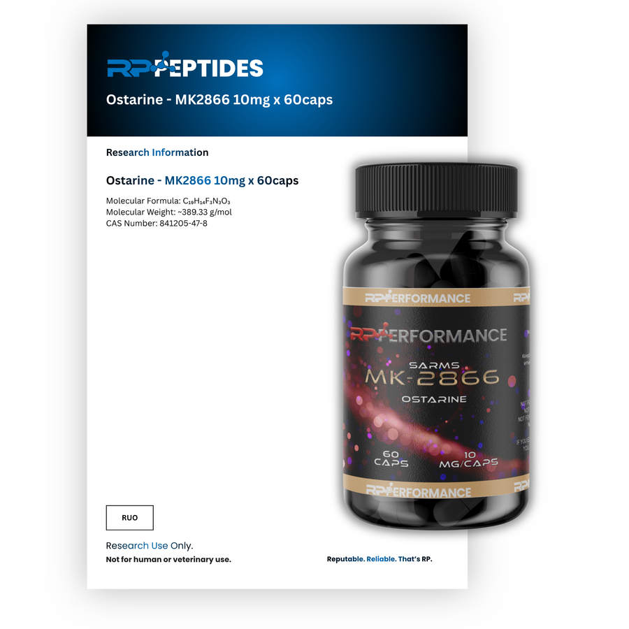 Ostarine - MK2866 10mg x 60caps : Research Only