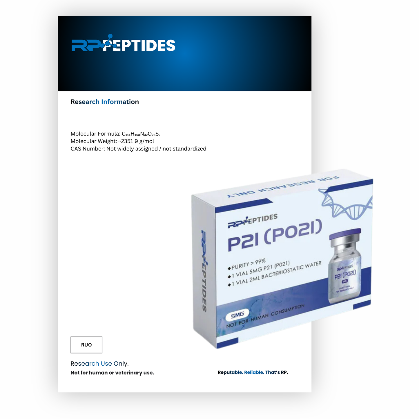 P21 (P021) 5mg : Research Only
