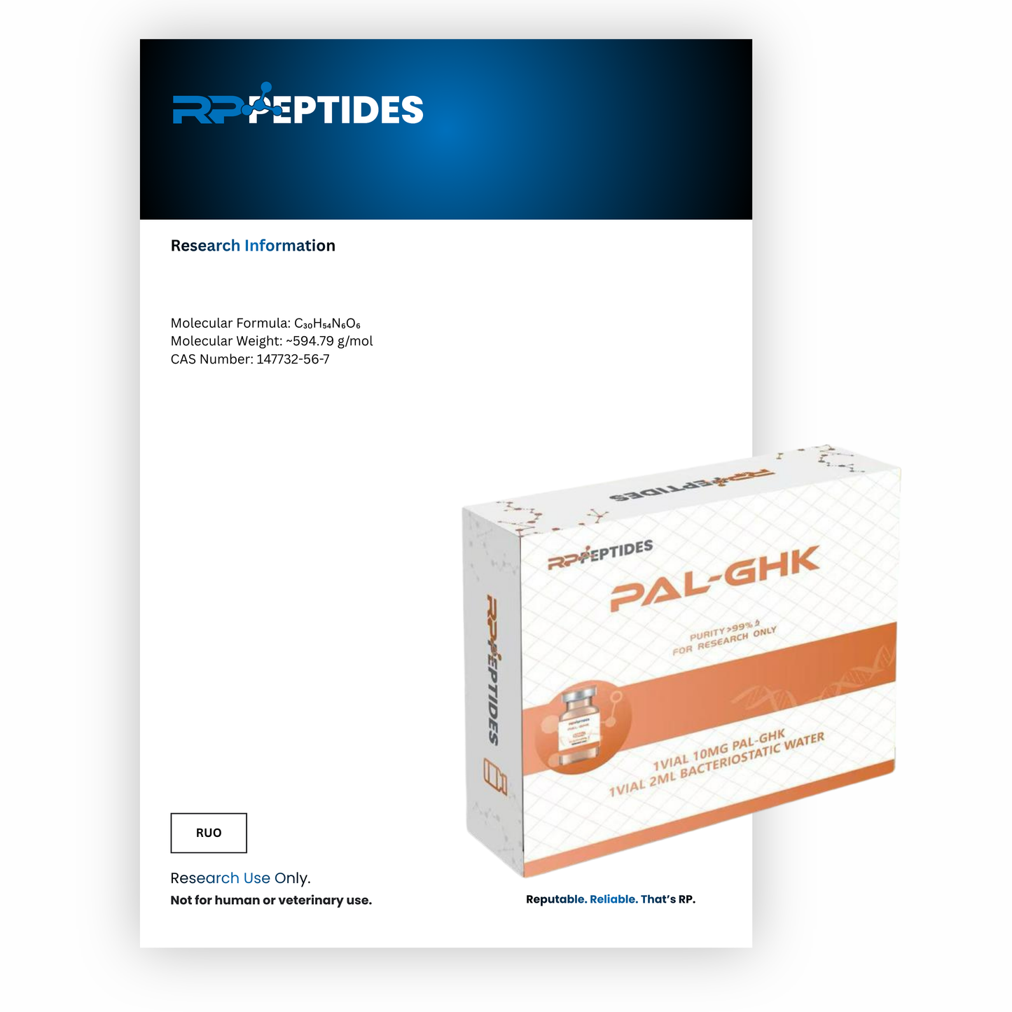 PAL-GHK 10mg : Research Only