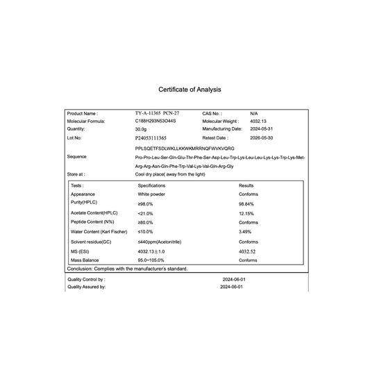 PNC-27 5MG : Research Only