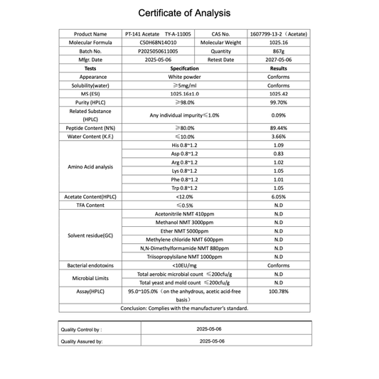 PT-141 10MG : Research Only