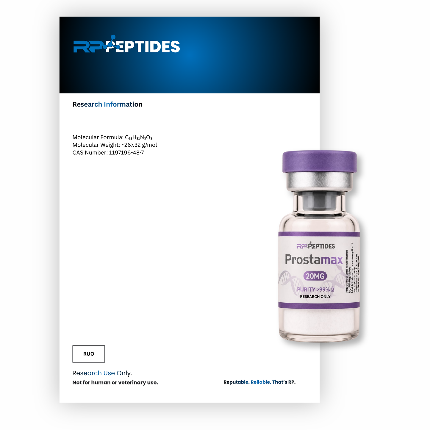 Prostamax 20mg: Research only