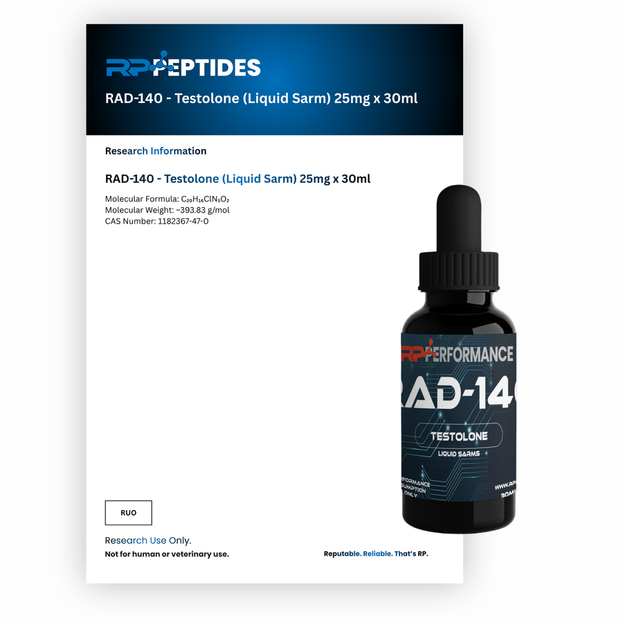RAD-140 - Testolone (Liquid Sarm) 25mg x 30ml : Research Only