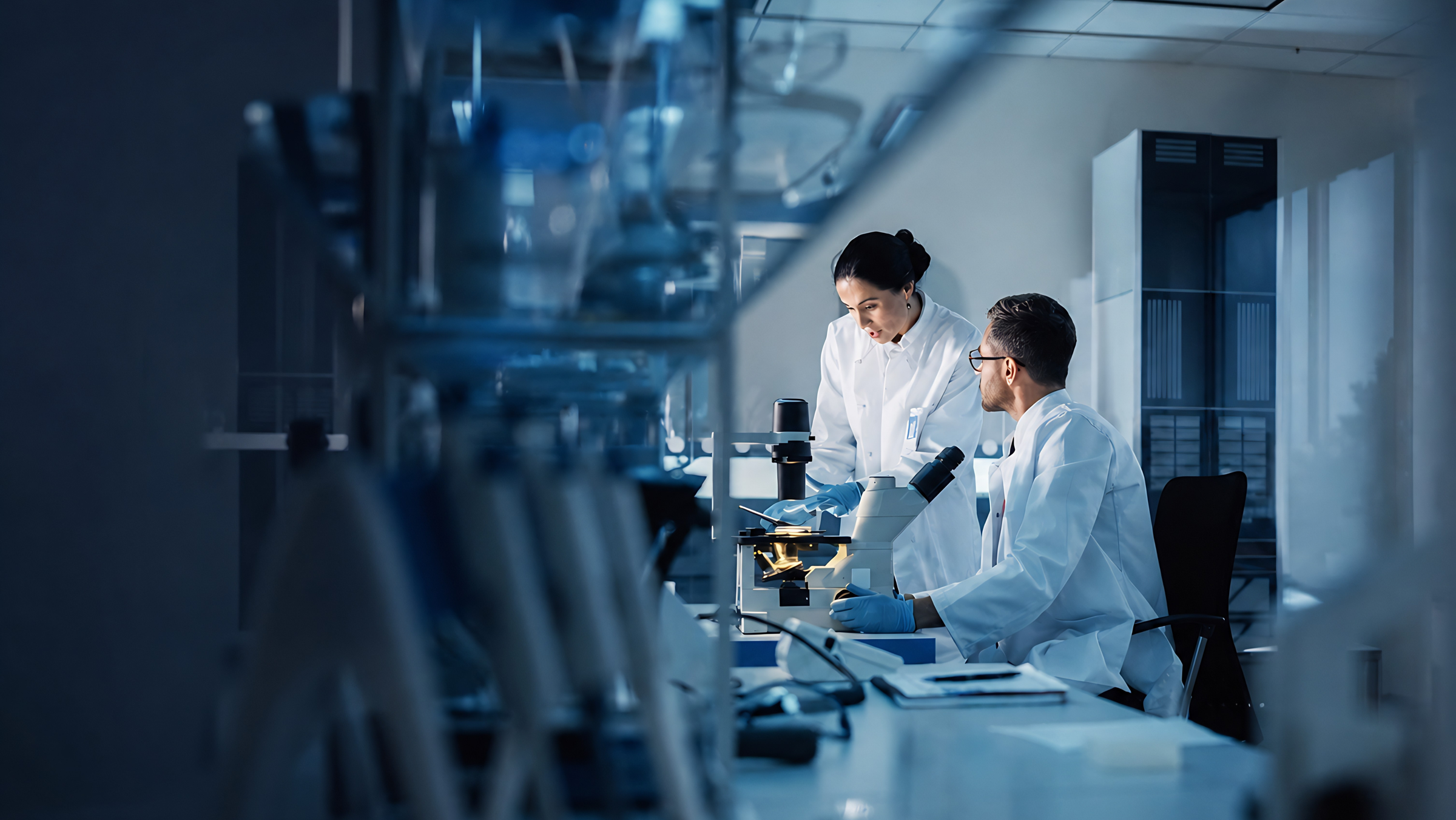 Laboratory skincare science background