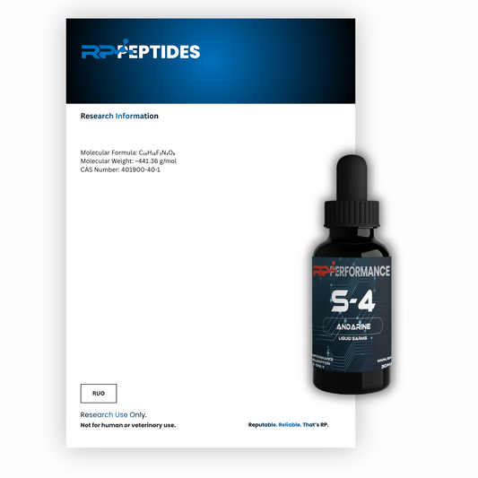 S4 - Andarine (Liquid Sarm) 25mg x 30ml :  Research Only