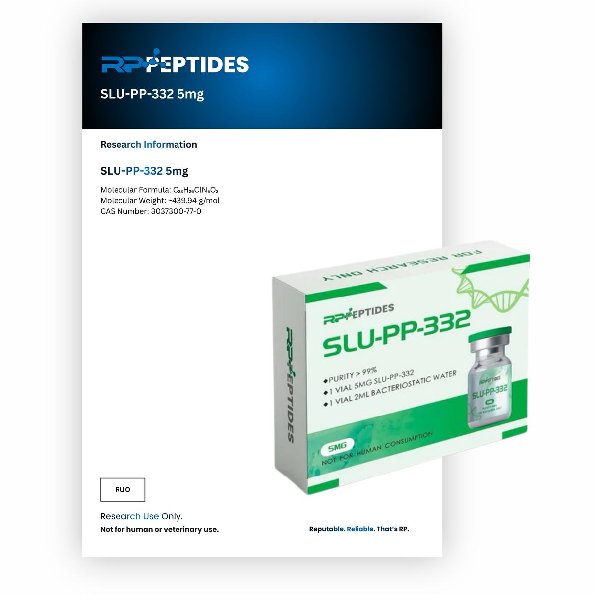 SLU-PP-332 5mg : Research Only