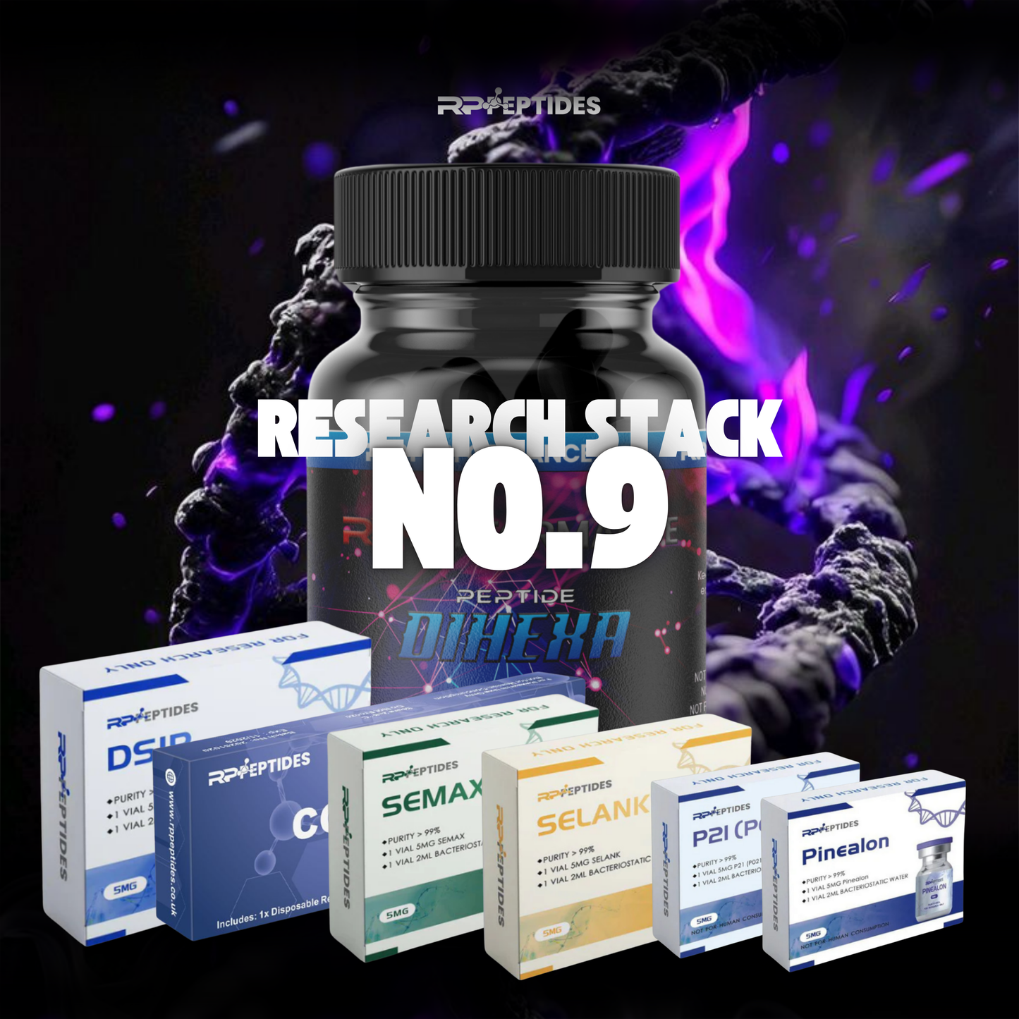 Research Stack 9 – Non-Human Consumable For Laboratory Research Use Only