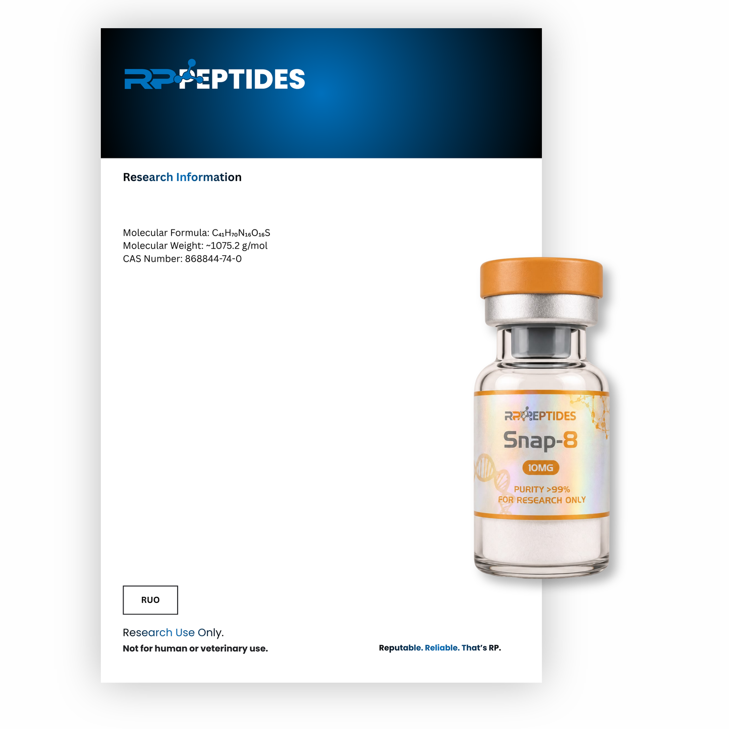 Snap-8 10MG : Research Only