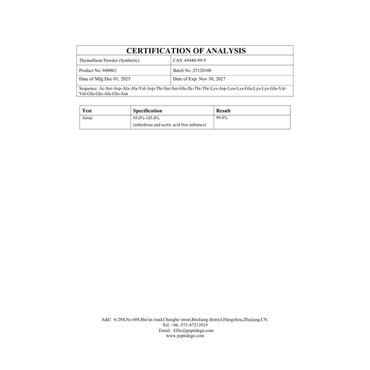 THYMALIN 10MG : Research Only