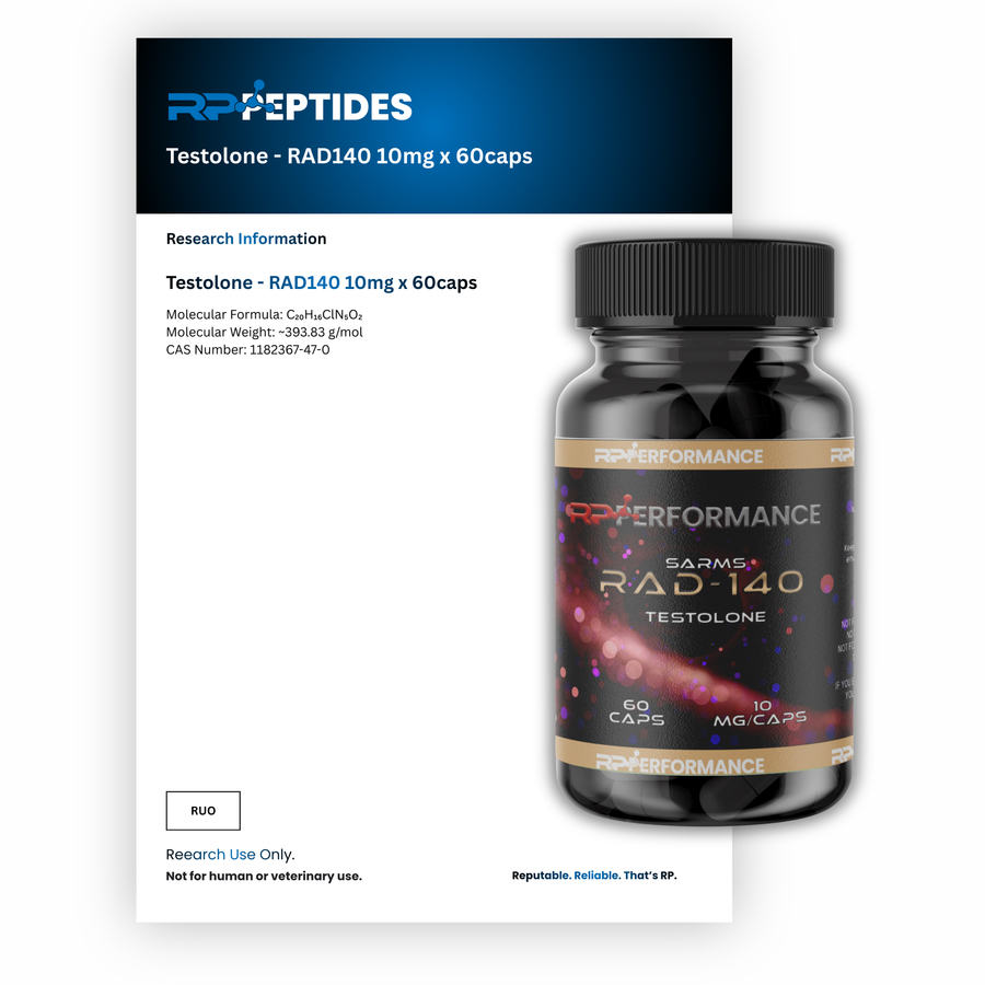 Testolone - RAD140 10mg x 60caps : Research Only